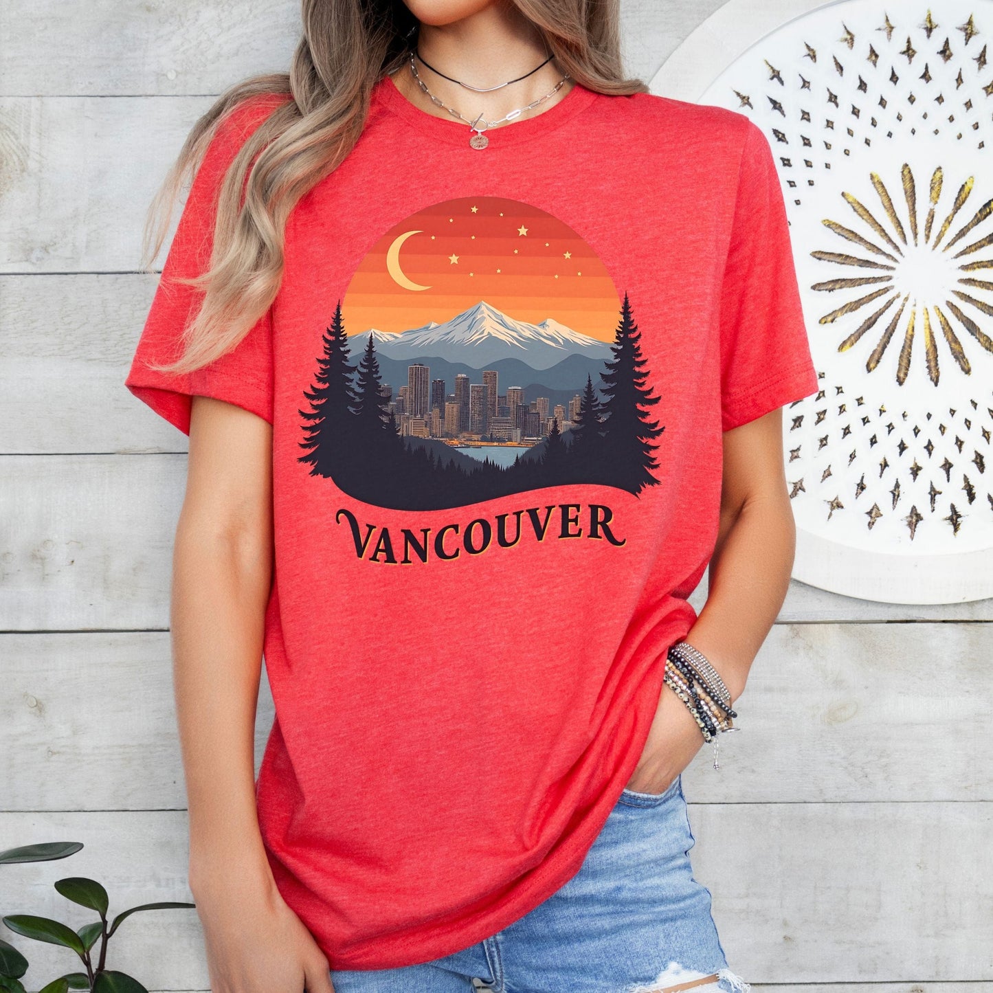 Mountain Glow, Vancouver Softstyle Tee