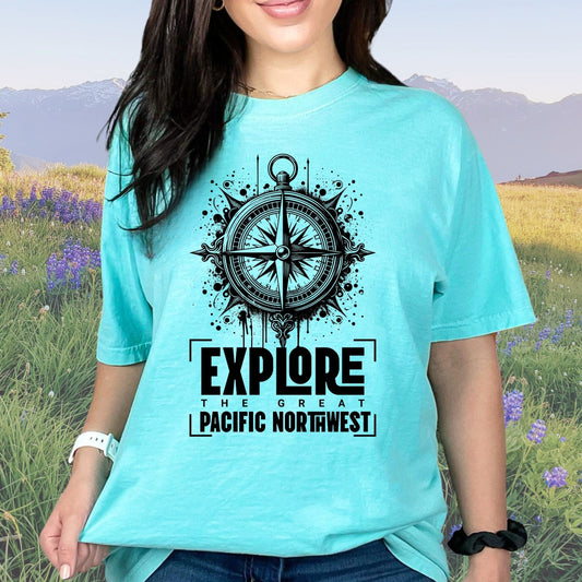 Explore the Pacific Northwest, Vintage Style Tee