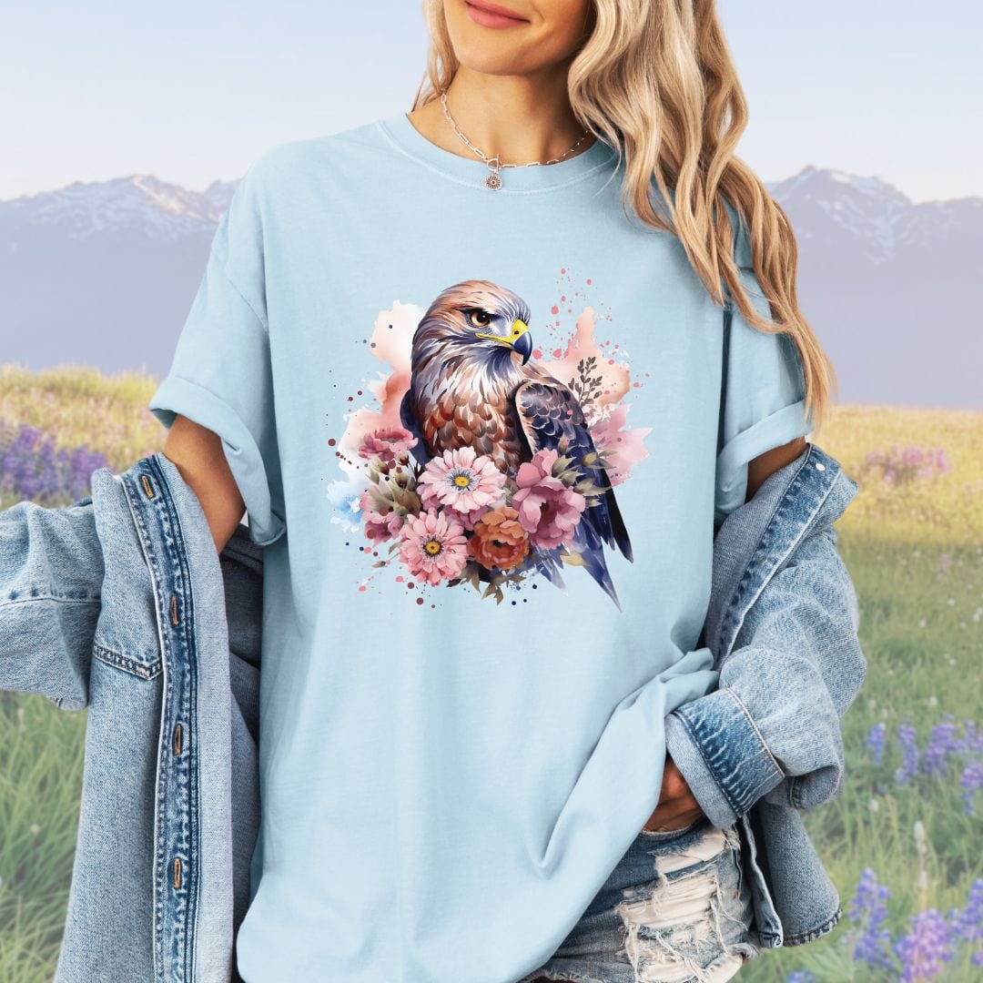 Bird of Prey Bouquet , Vintage Style Tee