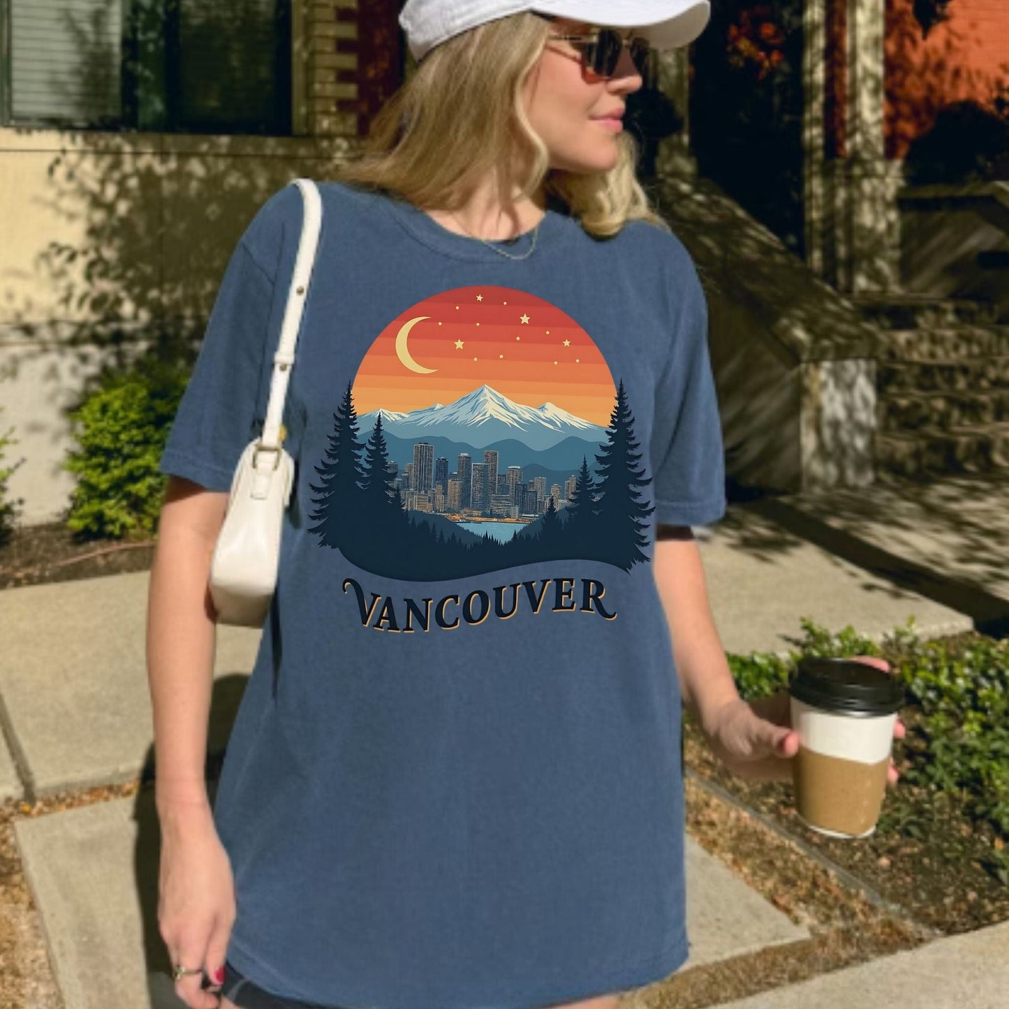 Mountain Glow Vancouver, Vintage Style Tee
