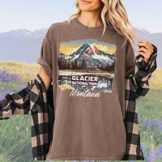Glacier, Montana NP Vintage Style Tee