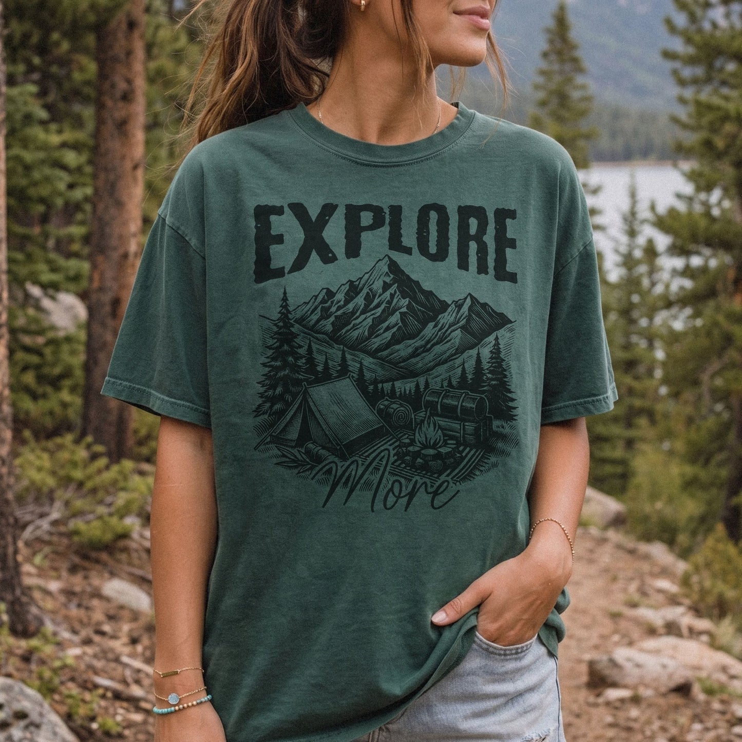 Explore More Camping Shirt | Vintage Outdoor Mountain Graphic Tee