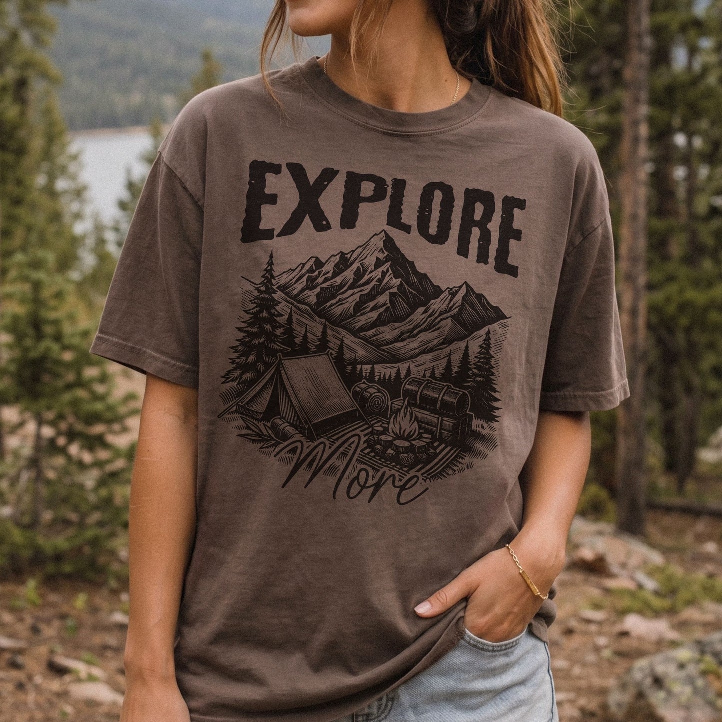 Explore More Camping Shirt | Vintage Outdoor Mountain Graphic Tee