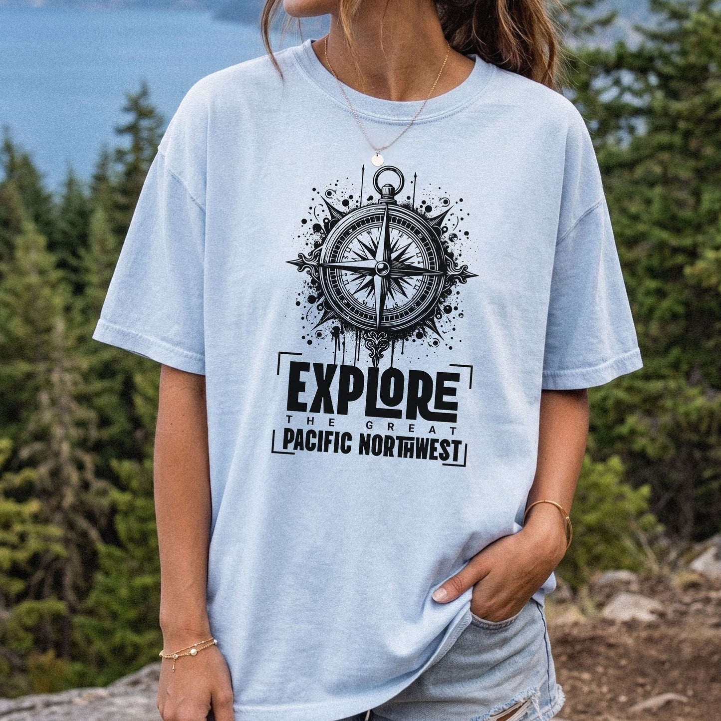 Explore Pacific Northwest Shirt | Outdoorsy Hiking Graphic Tee