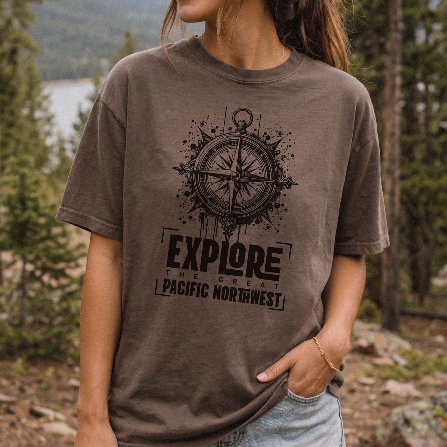 Explore Pacific Northwest Shirt | Outdoorsy Hiking Graphic Tee