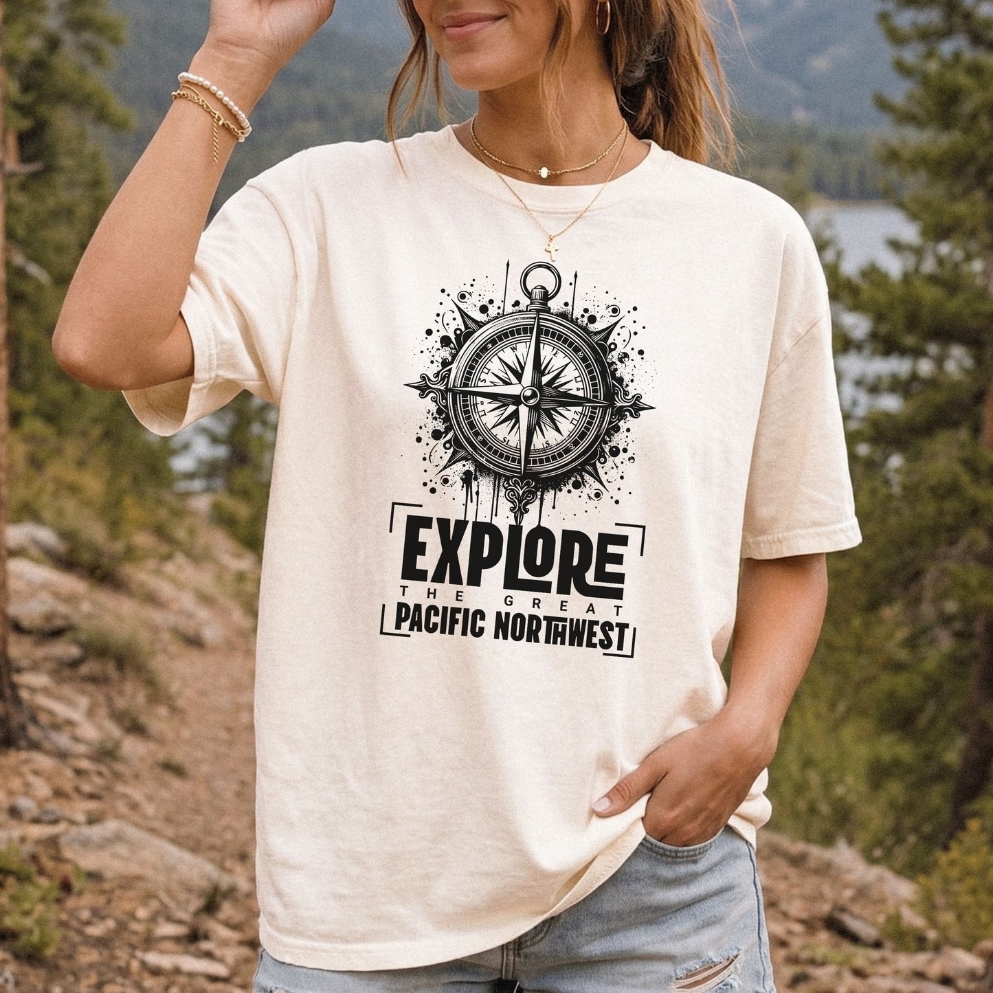 Explore Pacific Northwest Shirt | Outdoorsy Hiking Graphic Tee