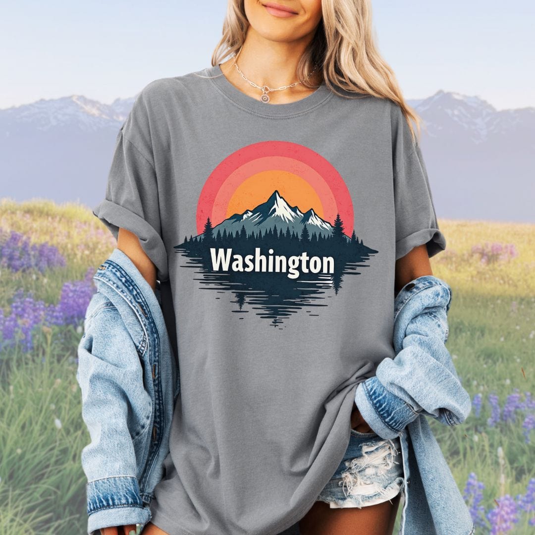 Washington Sunrise, Vintage Style Tee