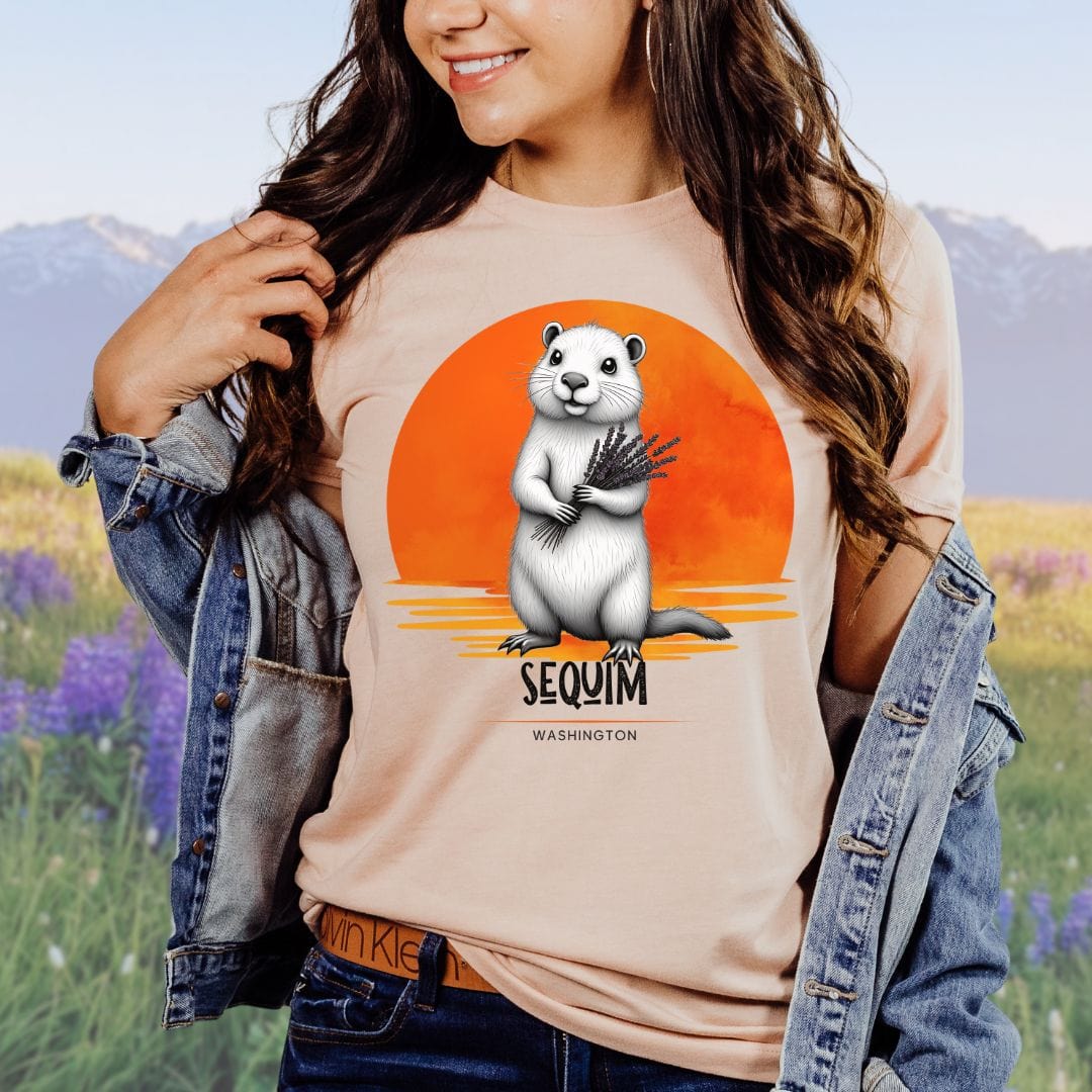 Sequim Marmot Sunset, Softstyle Tee