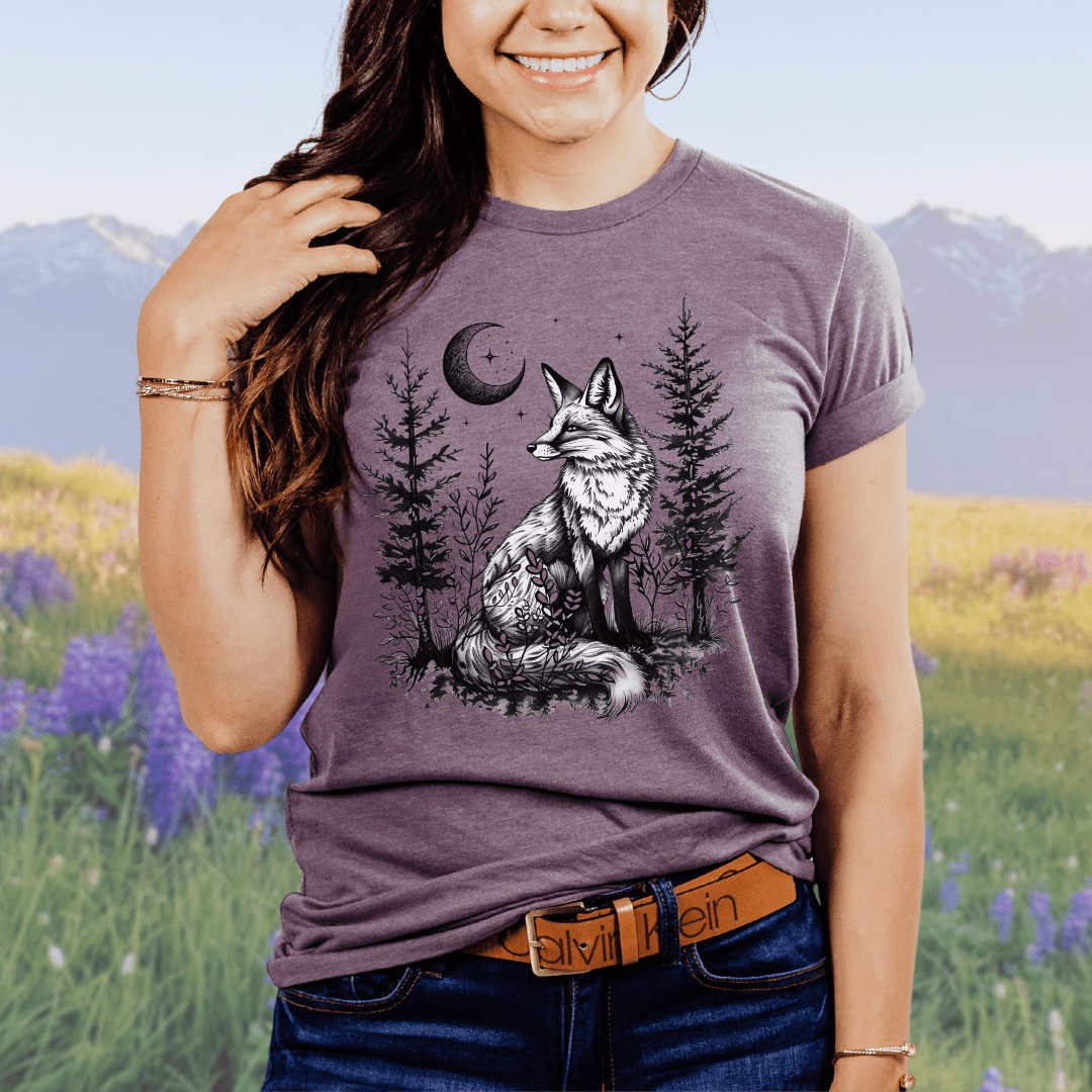 Forest Fox and Moon, Softsyle Tee