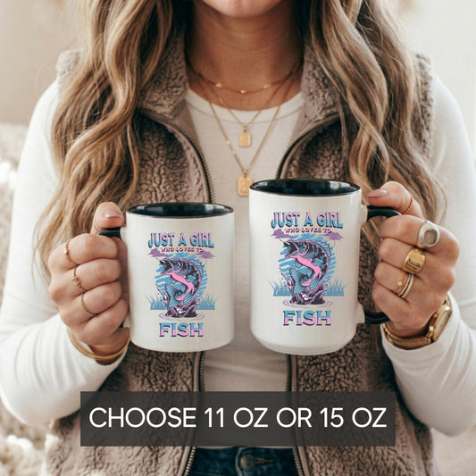 Just a Girl Who Loves to Fish Mug | Fishing Gift for Women