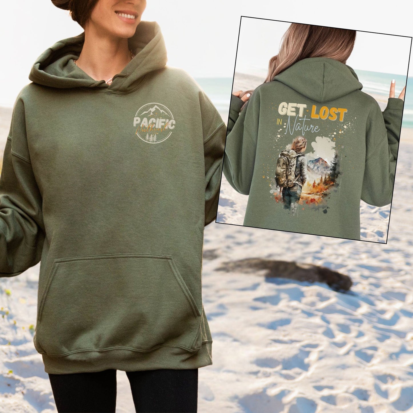 Get Lost, Pacific Northwest Softstyle Hoodie