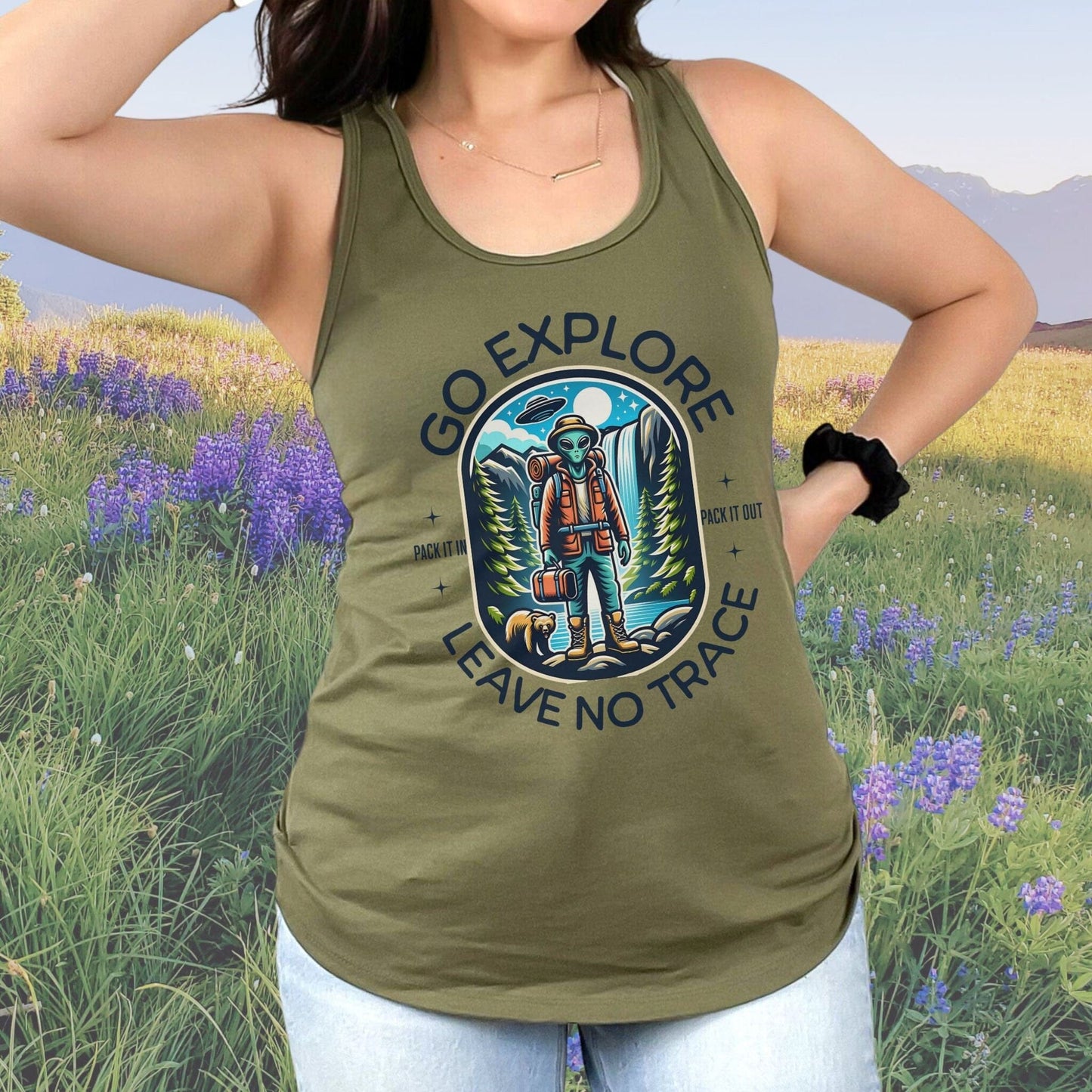 PNW Go Explore, Alien Backpacking TankTop