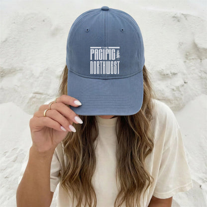 Pacific Northwest Embroidered Comfort Colors Hat | PNW Coastal Washed Baseball Cap