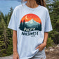 PNW Celestial Mountain Graphic Tee | Retro Outdoorsy T-Shirt