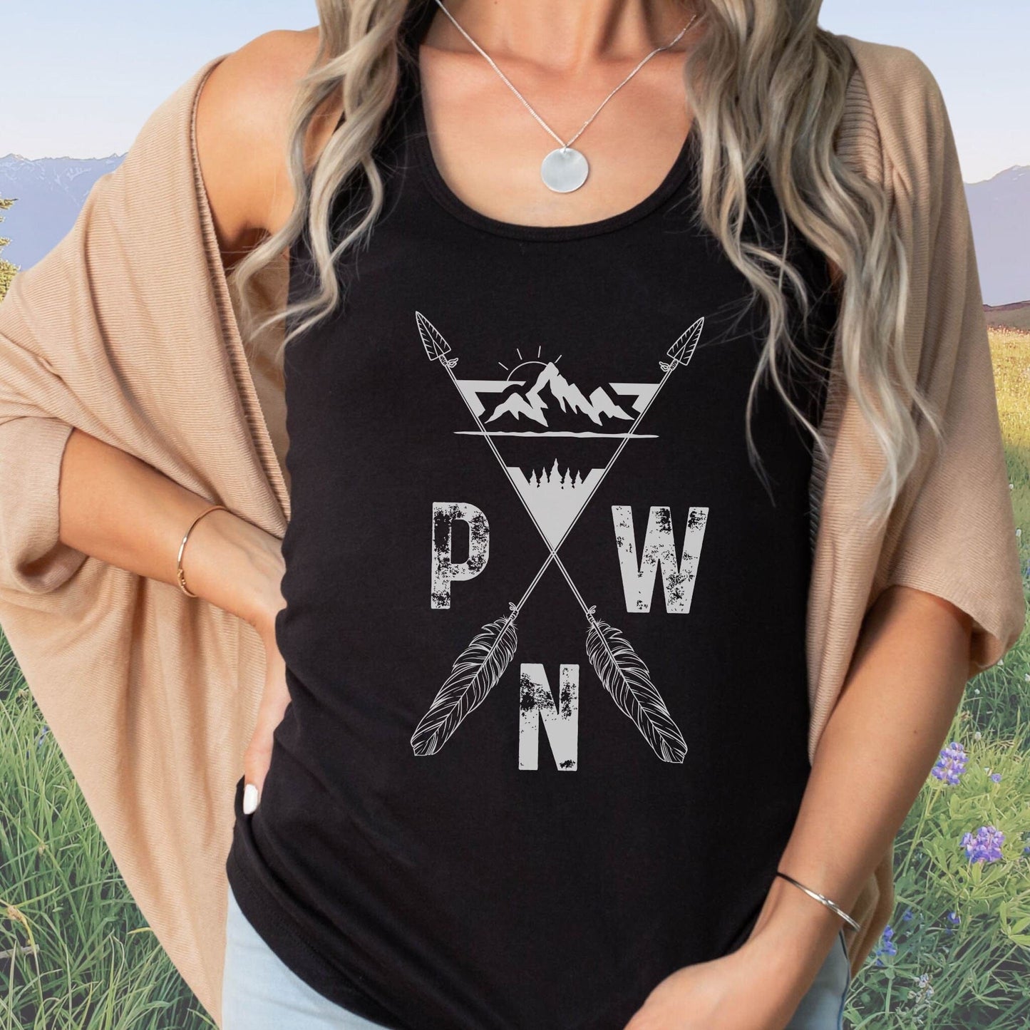 PNW Arrows Ladies Racerback Tank Top