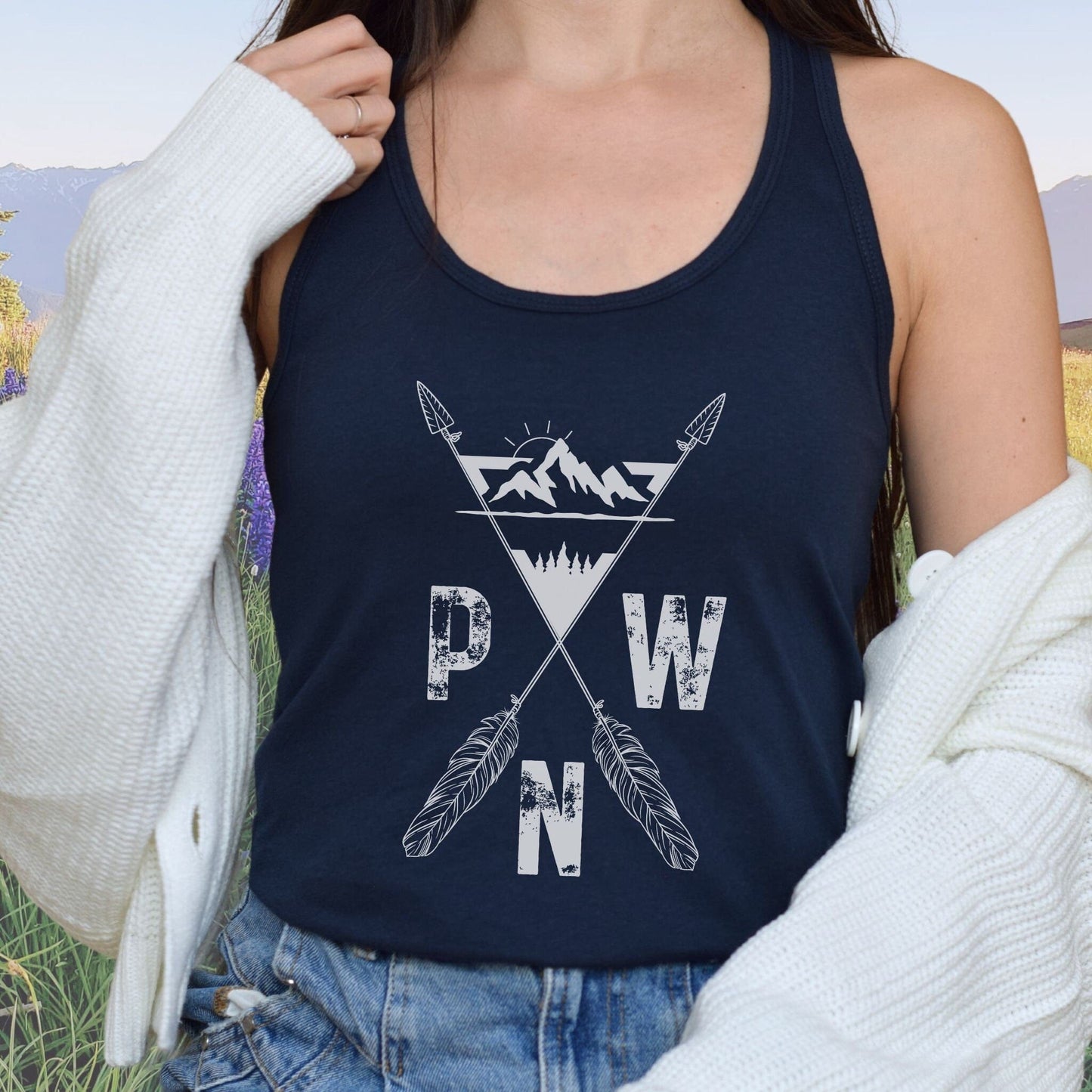 PNW Arrows Ladies Racerback Tank Top