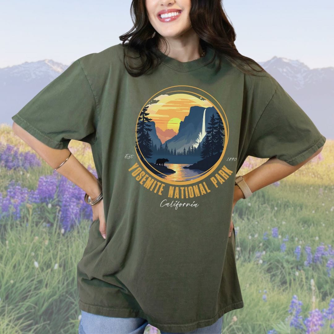 Golden Yosemite NP, Vintage Style Tee