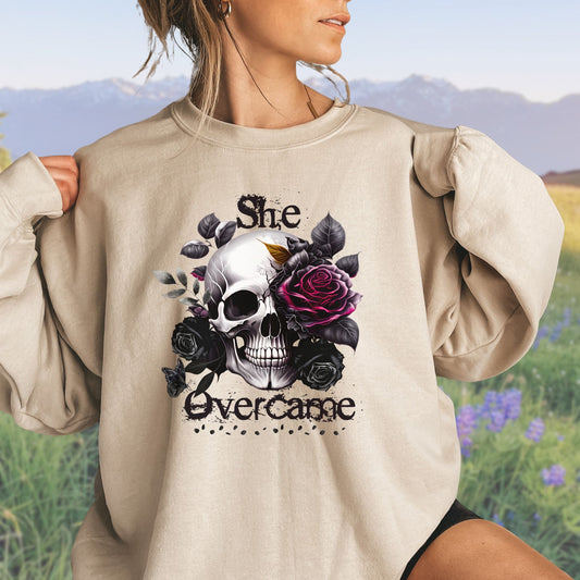 She Overcame, Softstyle Sweatshirt