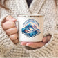 Vibrant Mount Rainier - Enamel Camping Mug