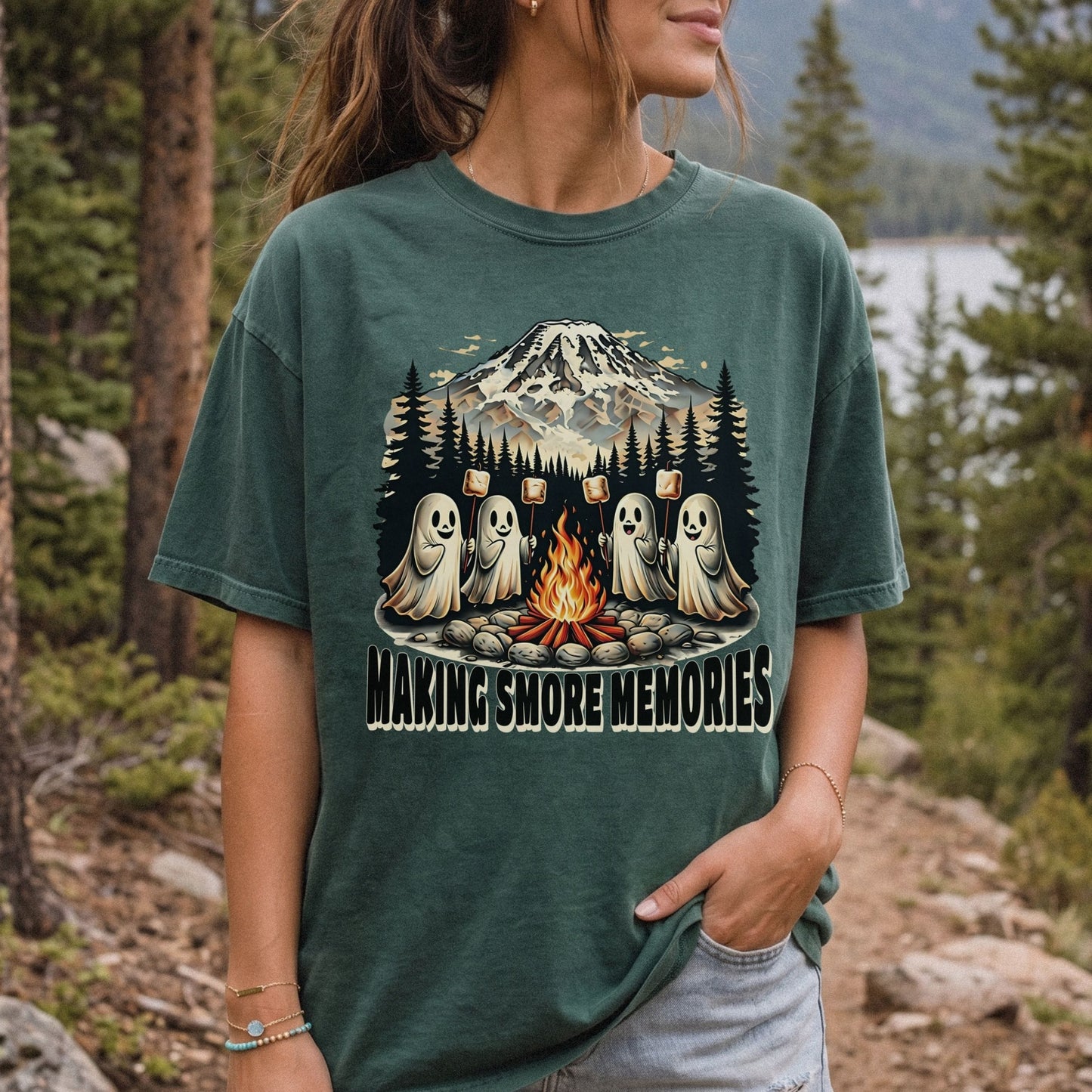 Mount Rainier Ghost Camping Tee | Comfort Colors Shirt