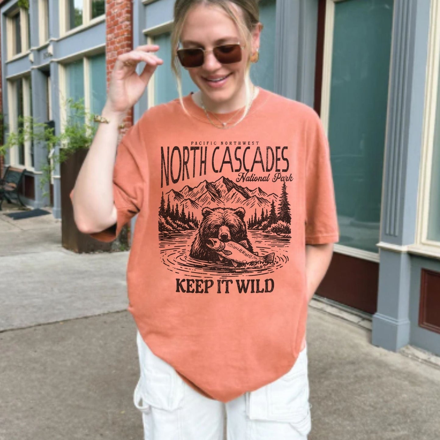 North Cascades NP Vintage Style Tee