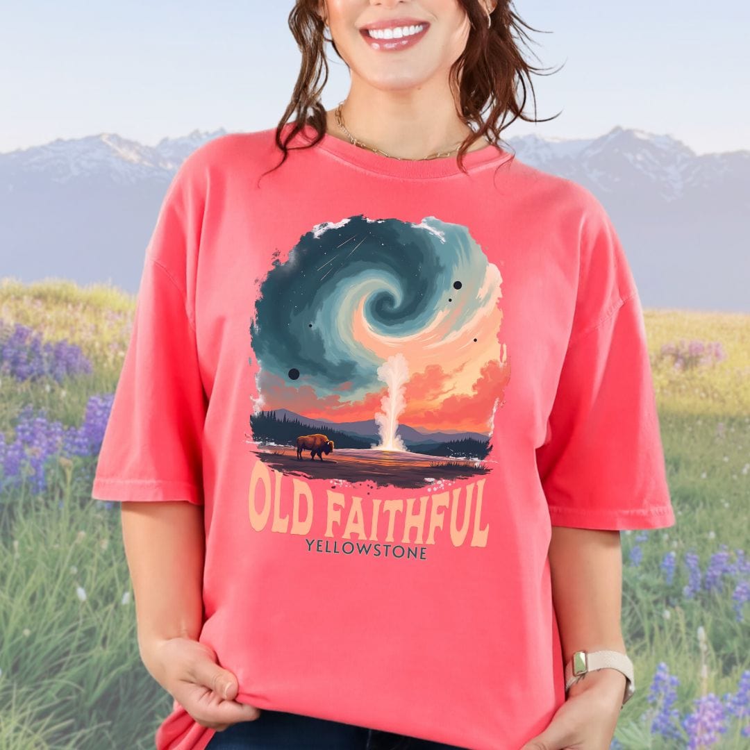 Cosmic Old Faithful, Vintage Style Tee