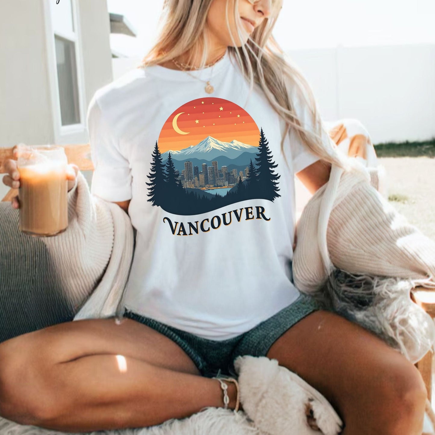 Mountain Glow, Vancouver Softstyle Tee