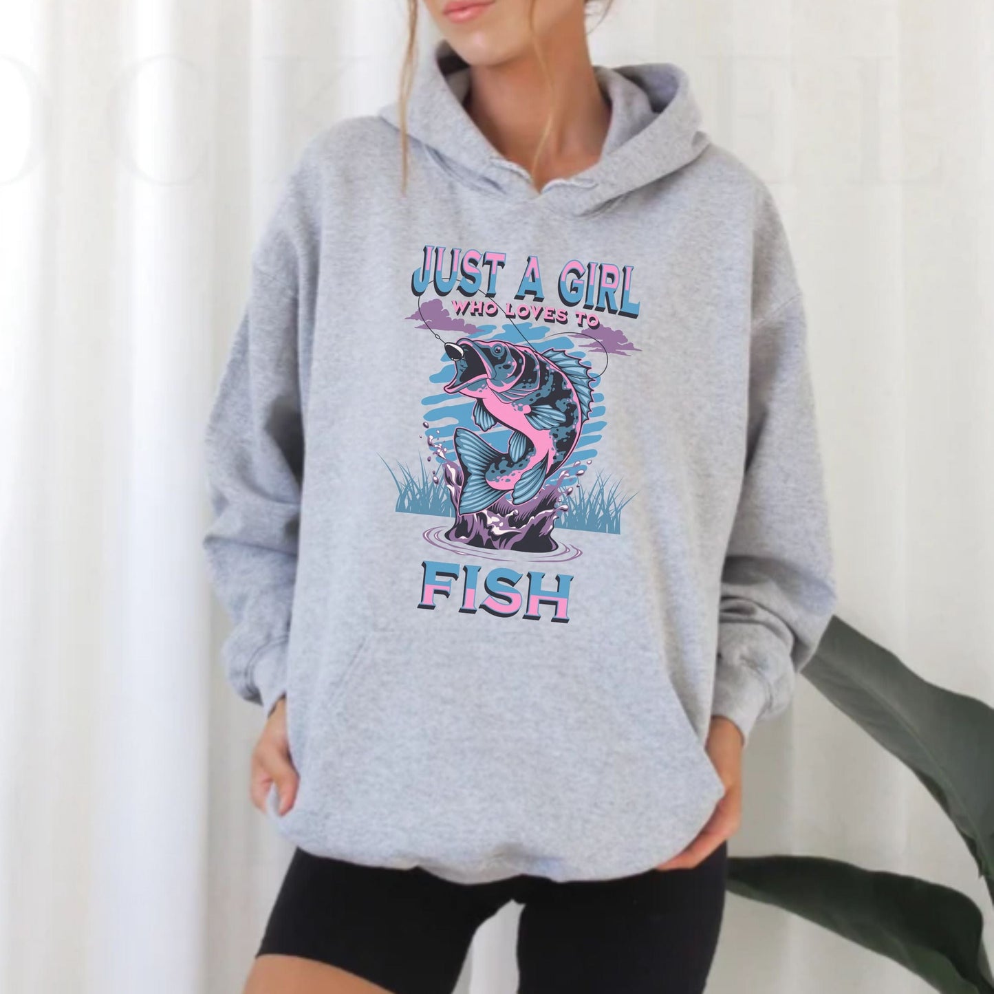 Just A Girl Who Loves To Fish Hoodie